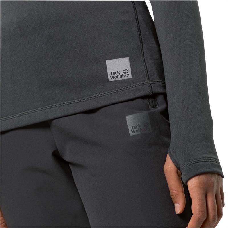 Jack Wolfskin Womens Bike Commute Half-Zip Baselayer-4
